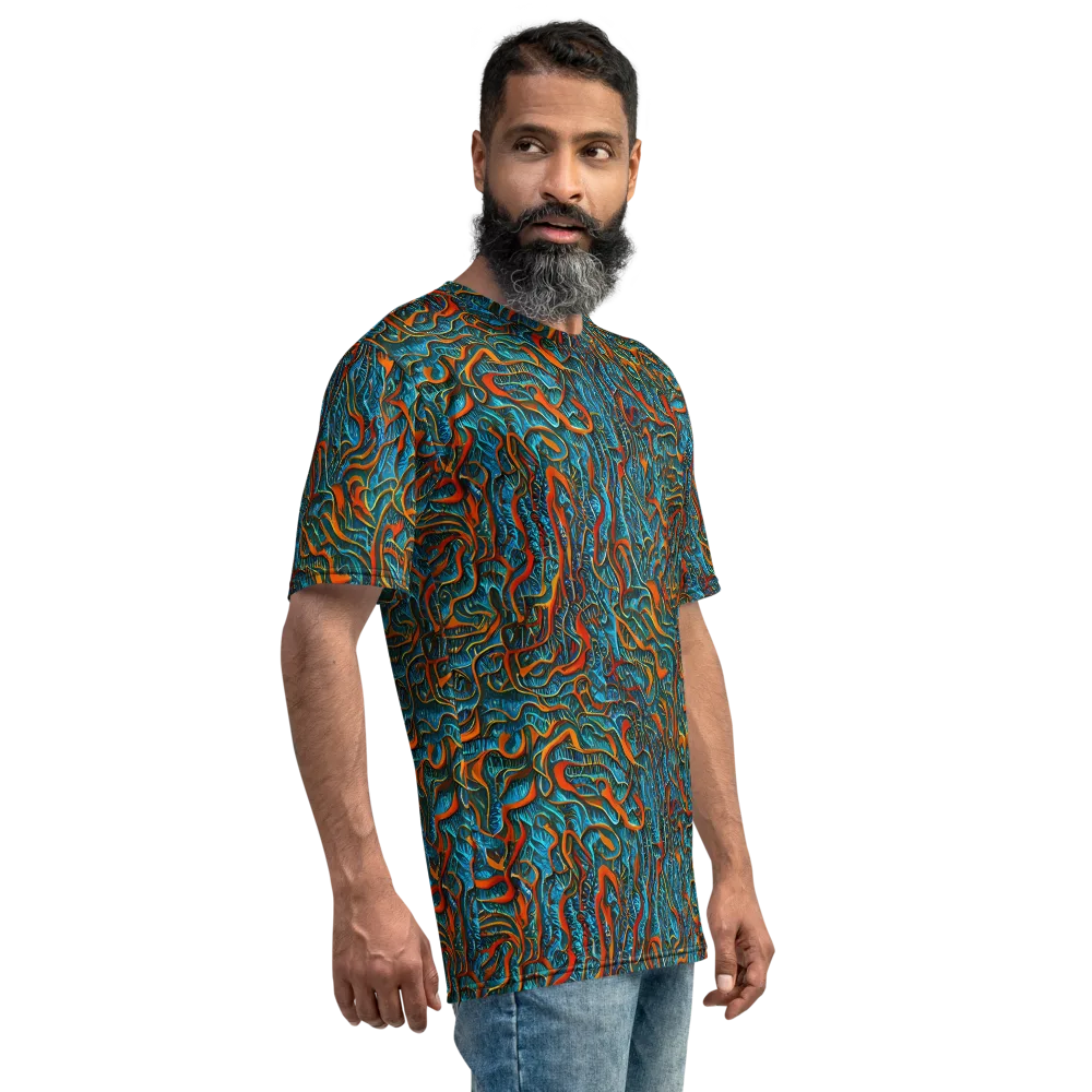 Inferno Aquatic on Men's Crew Neck T-Shirt — Right