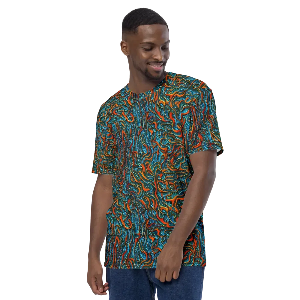 Inferno Aquatic on Men's Crew Neck T-Shirt — Left