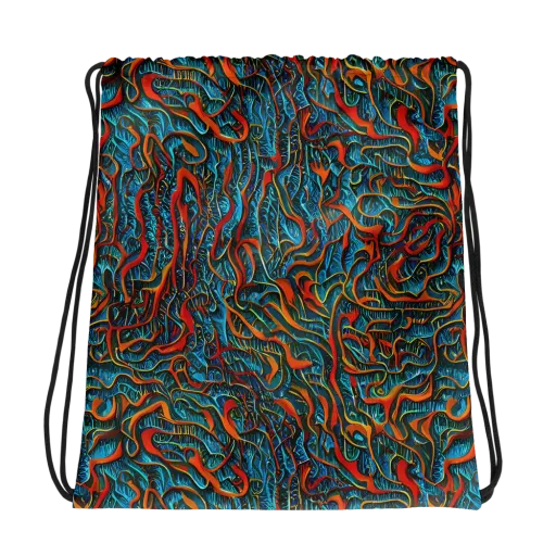 Inferno Aquatic on a Drawstring Bag