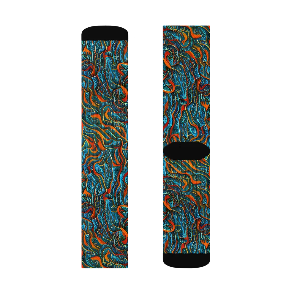 Inferno Aquatic on Socks — Left Sock