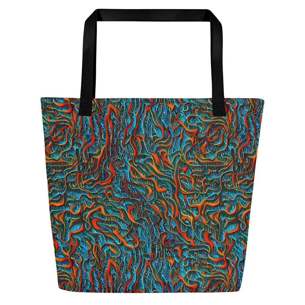 Inferno Aquatic on Large Tote Bag W/ Pocket — Front
