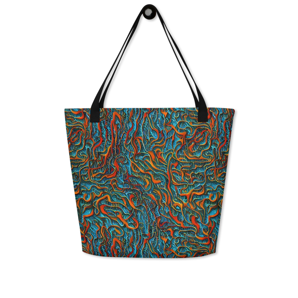 Inferno Aquatic on Large Tote Bag W/ Pocket — Front