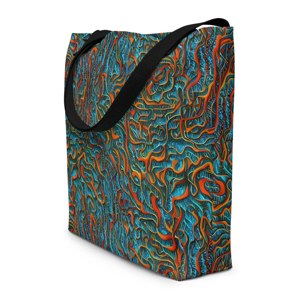 Inferno Aquatic on Large Tote Bag W/ Pocket — Front