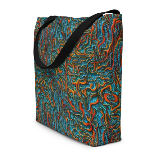 Inferno Aquatic on a Large Tote Bag W/ Pocket