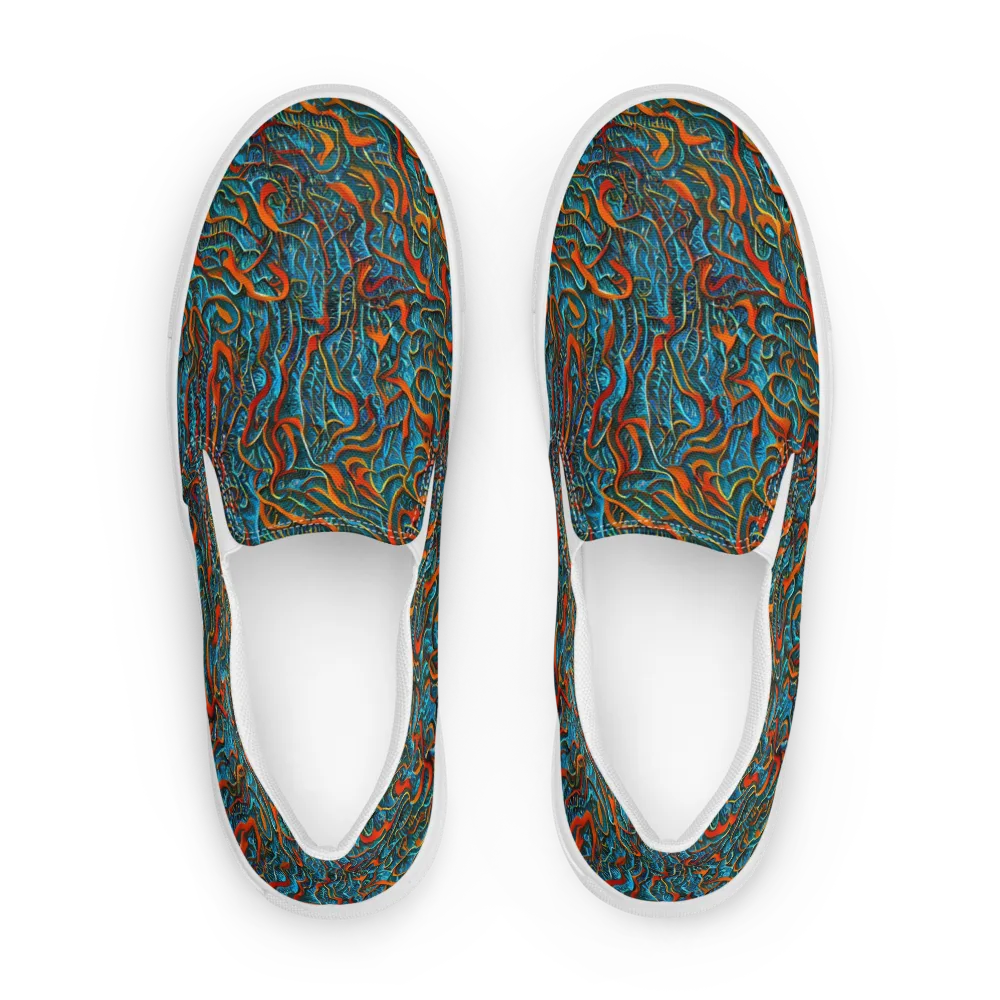Inferno Aquatic on Women's Slip-On Canvas Shoes — Front