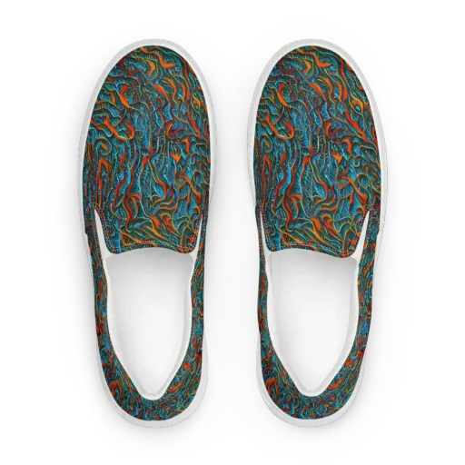 Inferno Aquatic on a Women's Slip-On Canvas Shoes