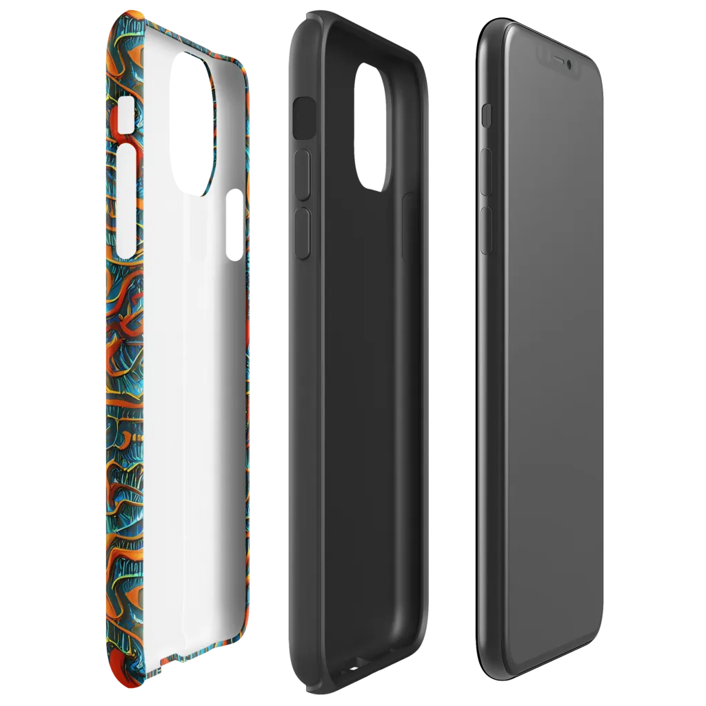 Inferno Aquatic on Tough Case for iPhone® — Right
