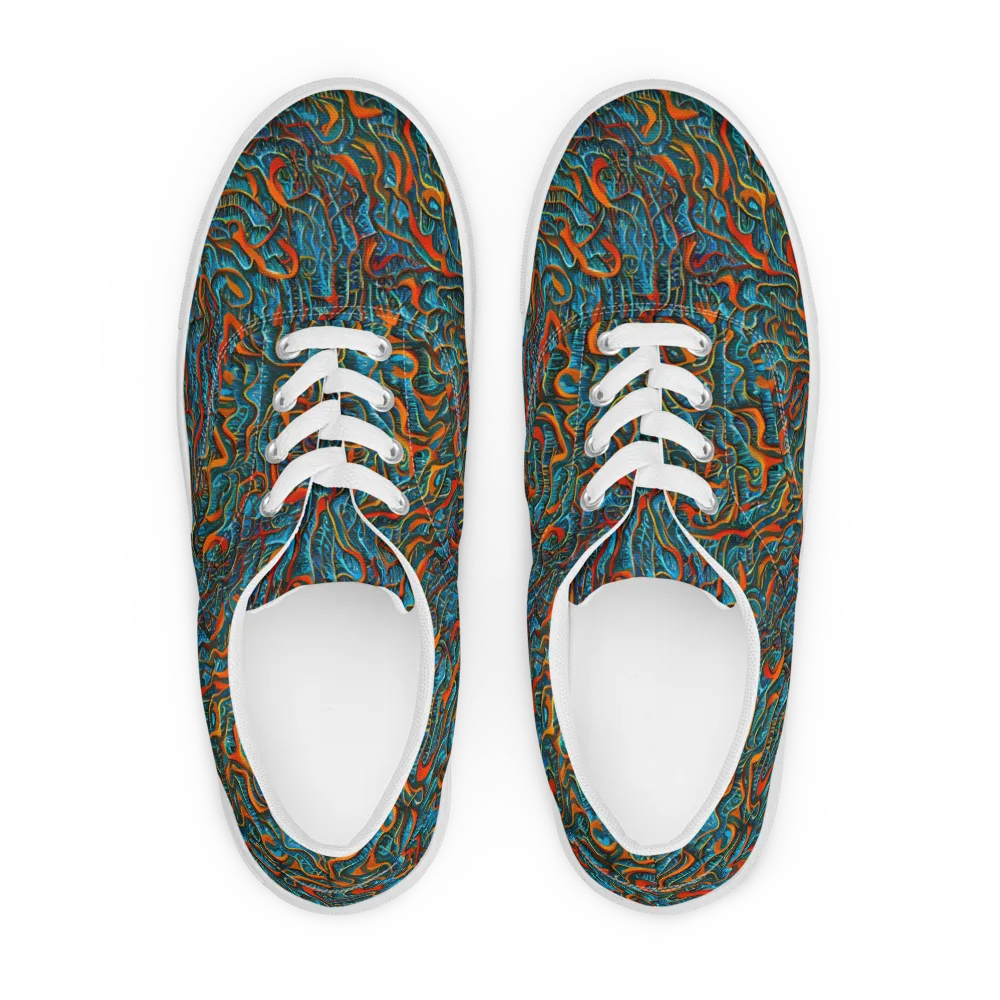 Inferno Aquatic on Men's Lace-Up Canvas Shoes — Front