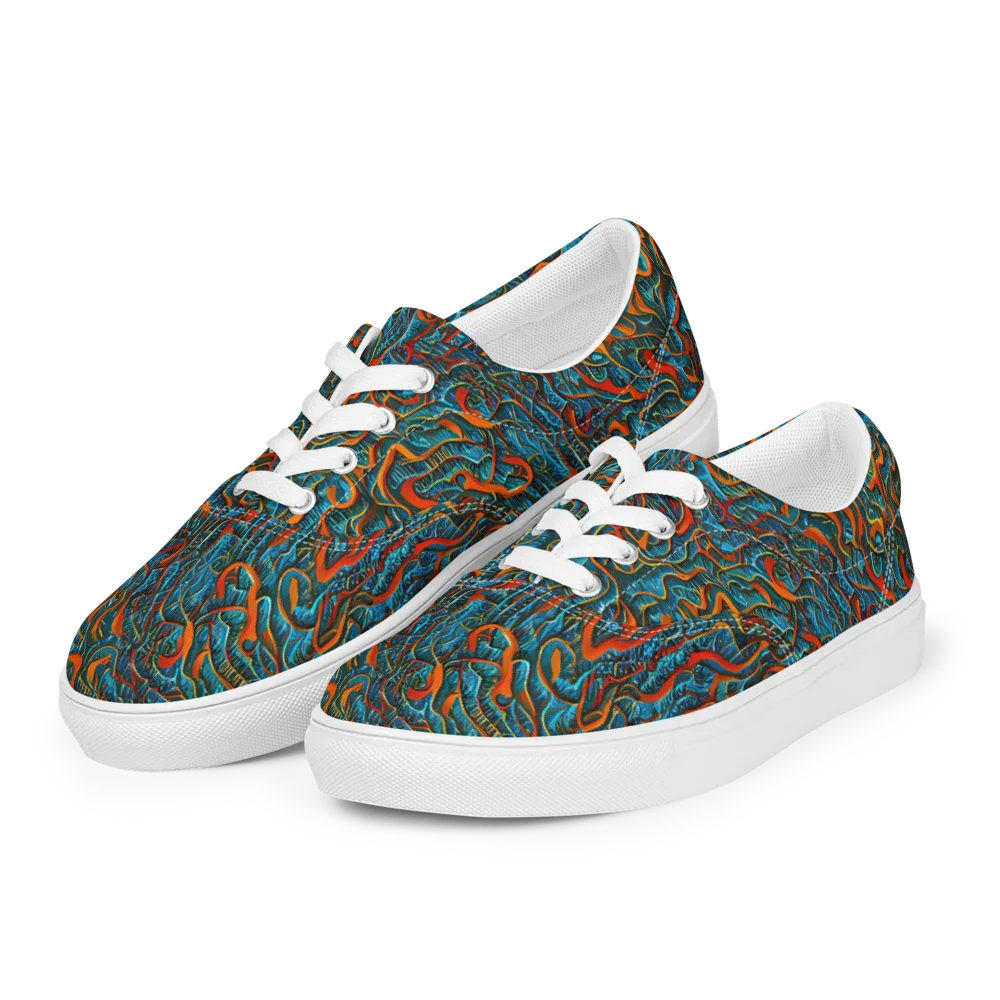Inferno Aquatic on Men's Lace-Up Canvas Shoes — Left Front