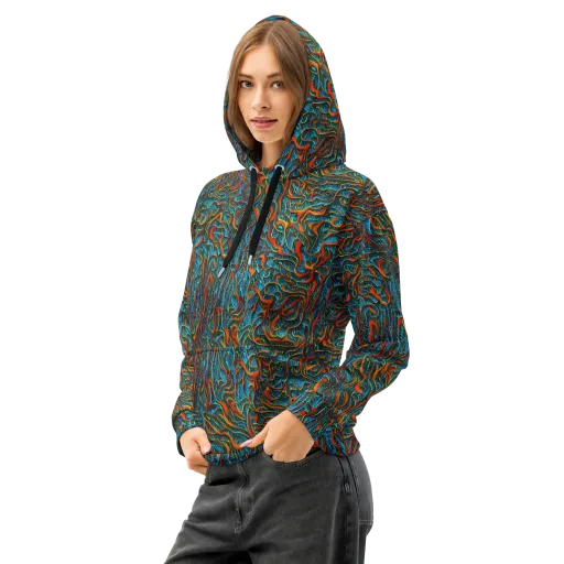 Inferno Aquatic on a Cotton Hoodie