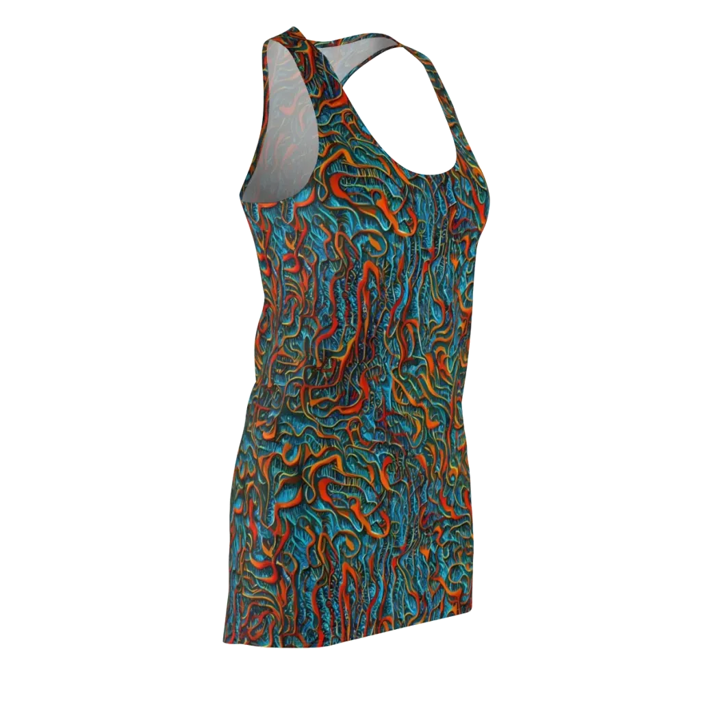 Inferno Aquatic on Racerback Dress — Front Side