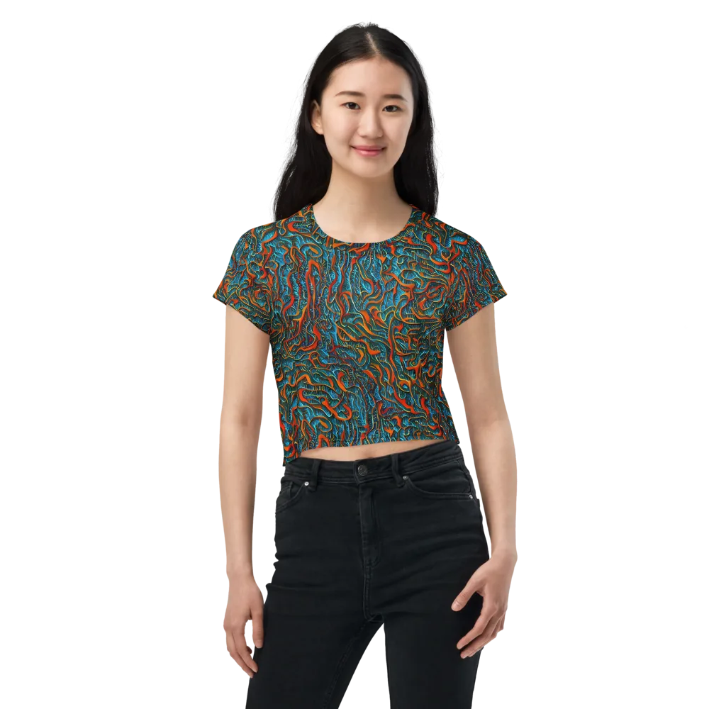 Inferno Aquatic on Crop Tee — Front