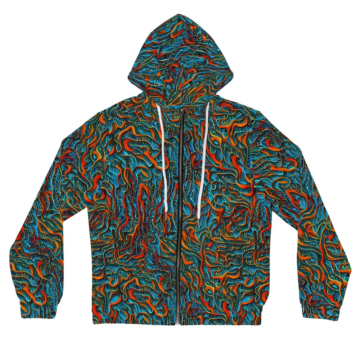Inferno Aquatic on Women's Full-Zip Hoodie — Front