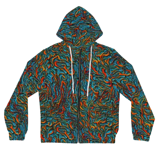 Inferno Aquatic on a Women's Full-Zip Hoodie