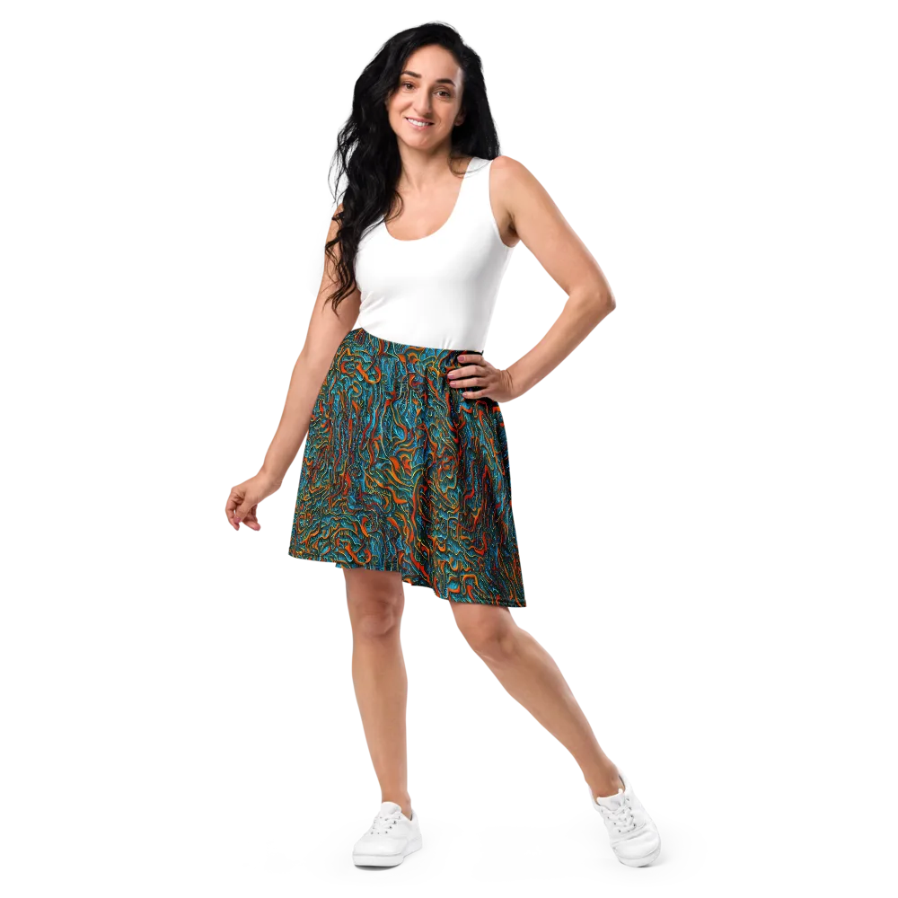 Inferno Aquatic on Skater Skirt — Front