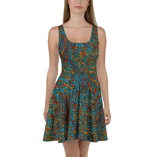 Inferno Aquatic on a Skater Dress