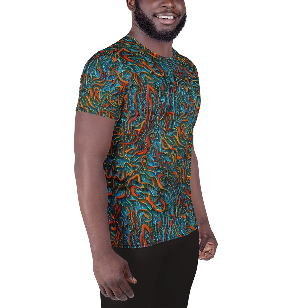 Inferno Aquatic on Men's Athletic T-Shirt — Right