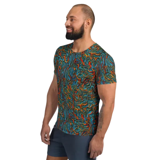 Inferno Aquatic on a Men's Athletic T-Shirt