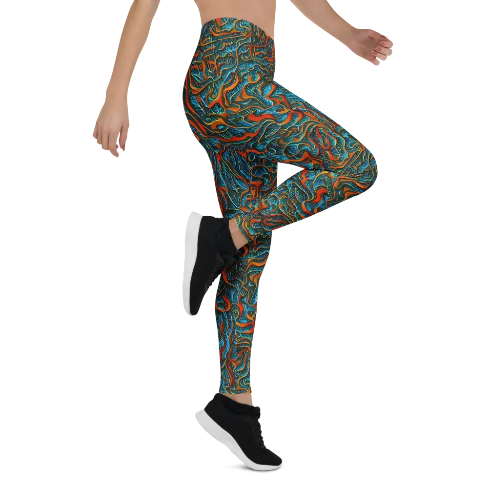 Inferno Aquatic on Leggings — Right