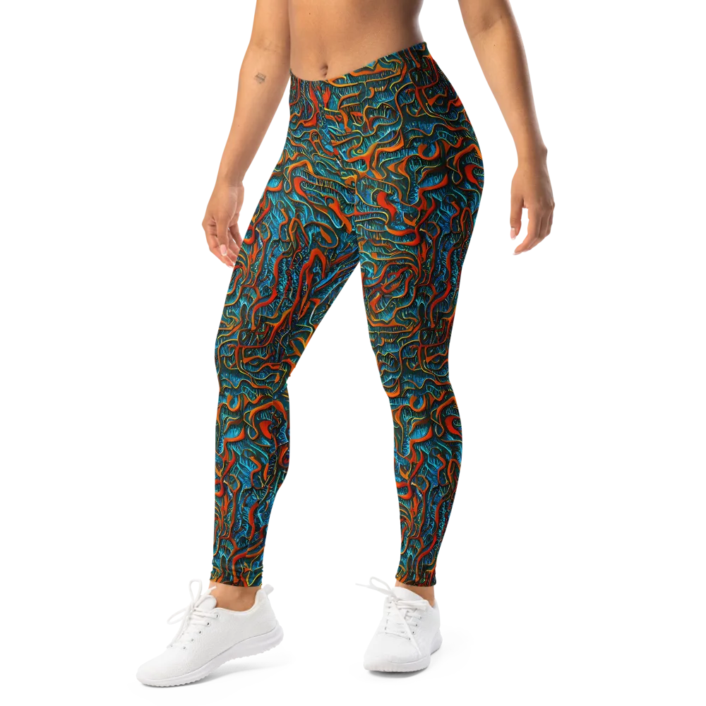 Inferno Aquatic on Leggings — Left Front
