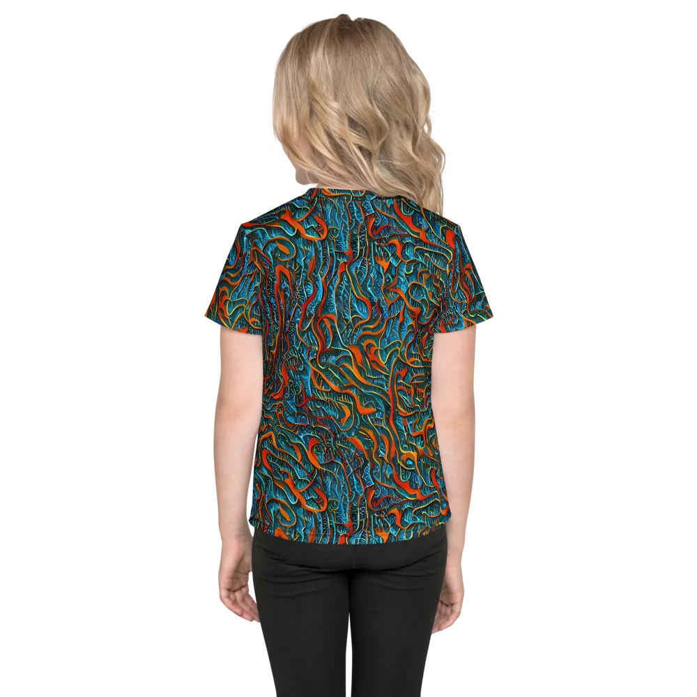 Inferno Aquatic on Kids Crew Neck T-Shirt — Back