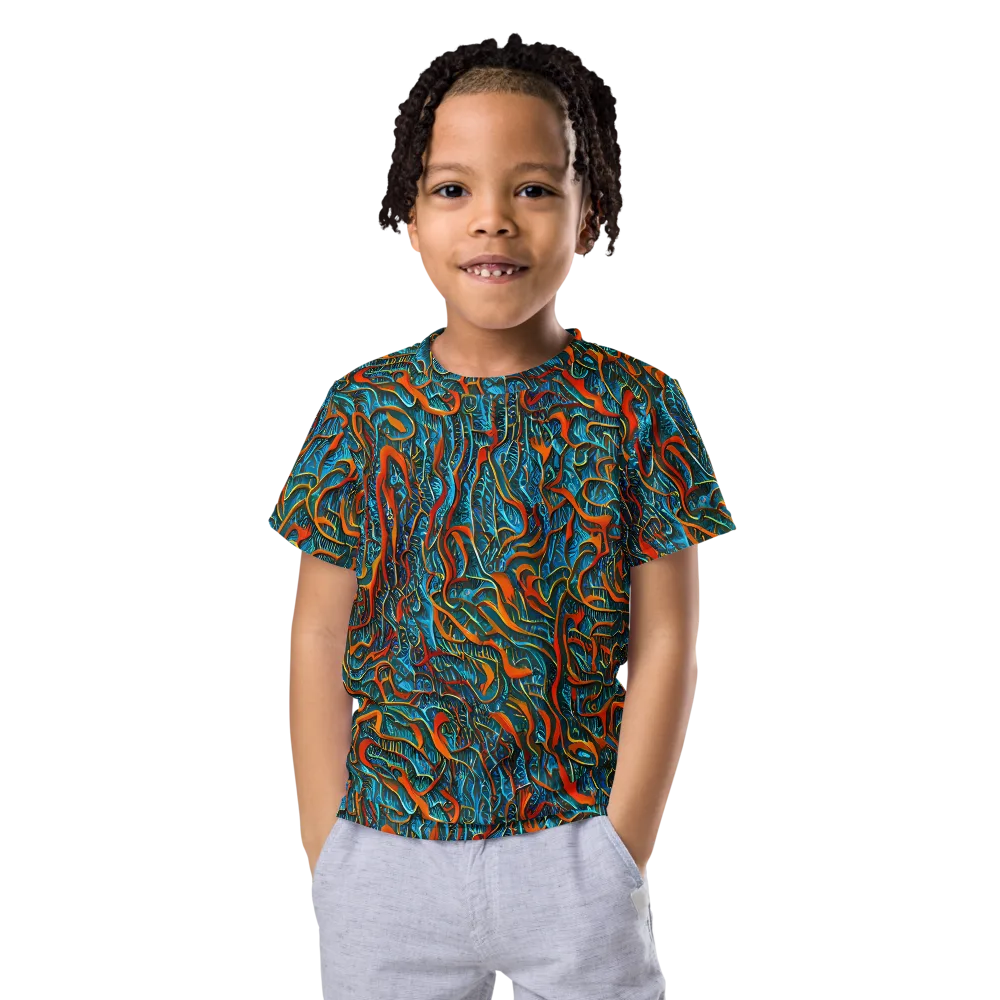 Inferno Aquatic on Kids Crew Neck T-Shirt — Front