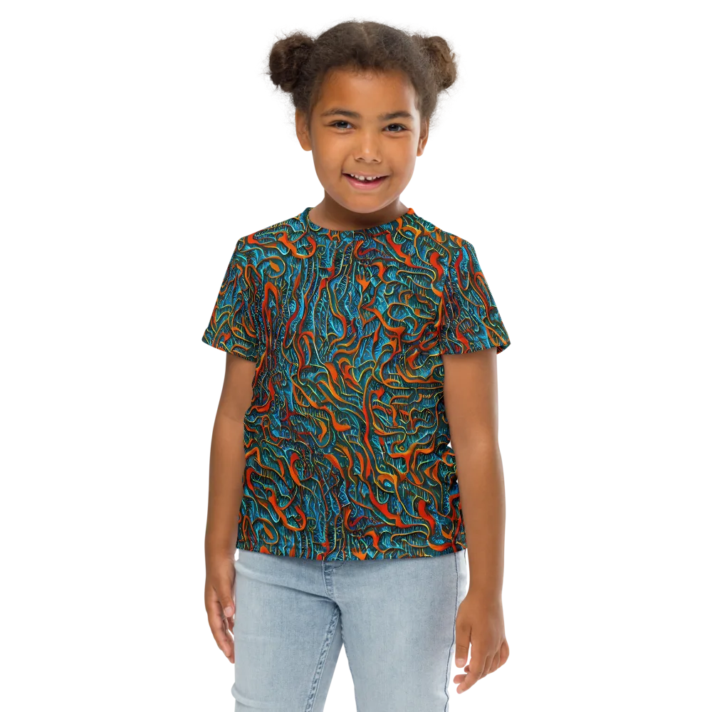 Inferno Aquatic on Kids Crew Neck T-Shirt — Front