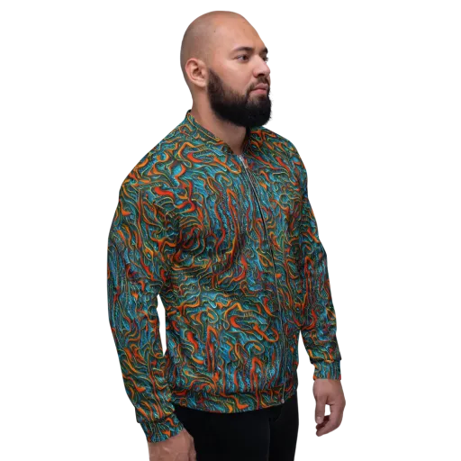 Inferno Aquatic on a Bomber Jacket