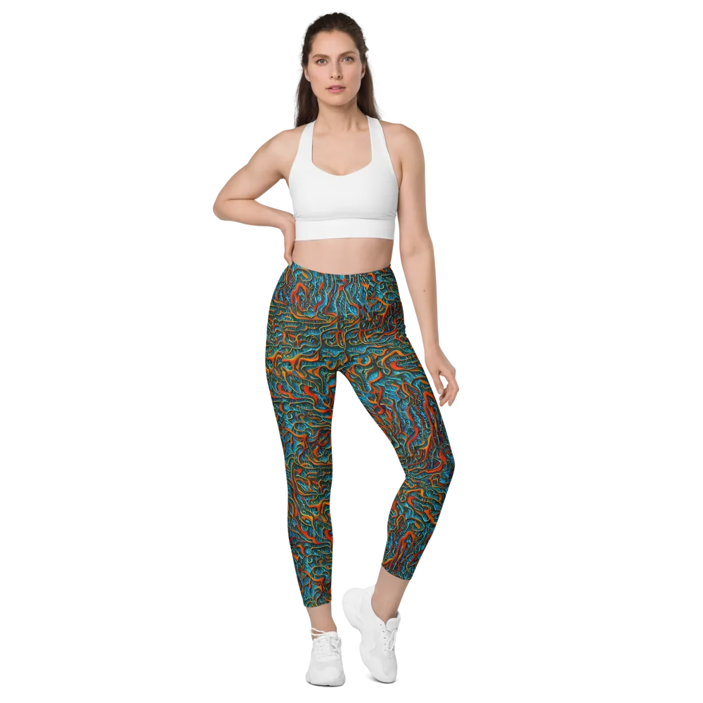 Inferno Aquatic on Leggings with Pockets — Front