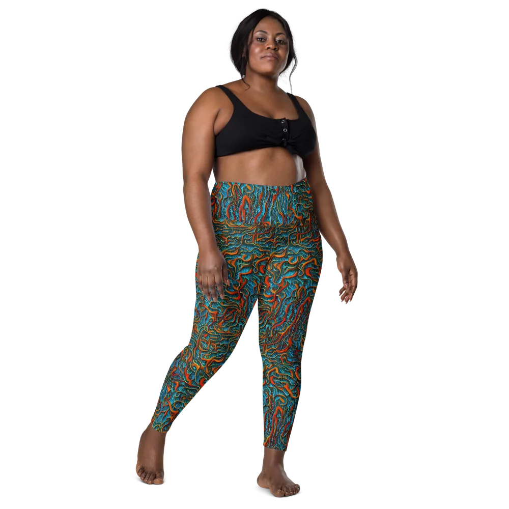Inferno Aquatic on Leggings with Pockets — Front