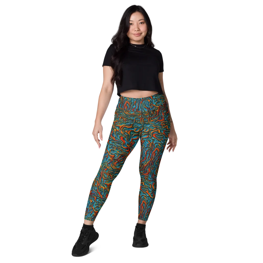 Inferno Aquatic on Leggings with Pockets — Front