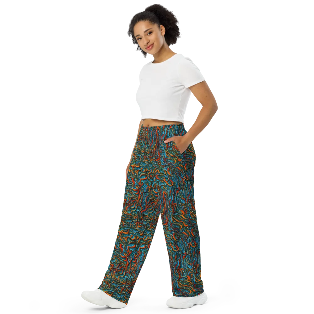 Inferno Aquatic on Wide-Leg Pants — Left Front