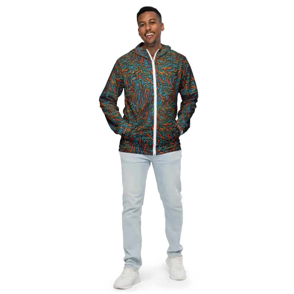 Inferno Aquatic on Men's Windbreaker — Front