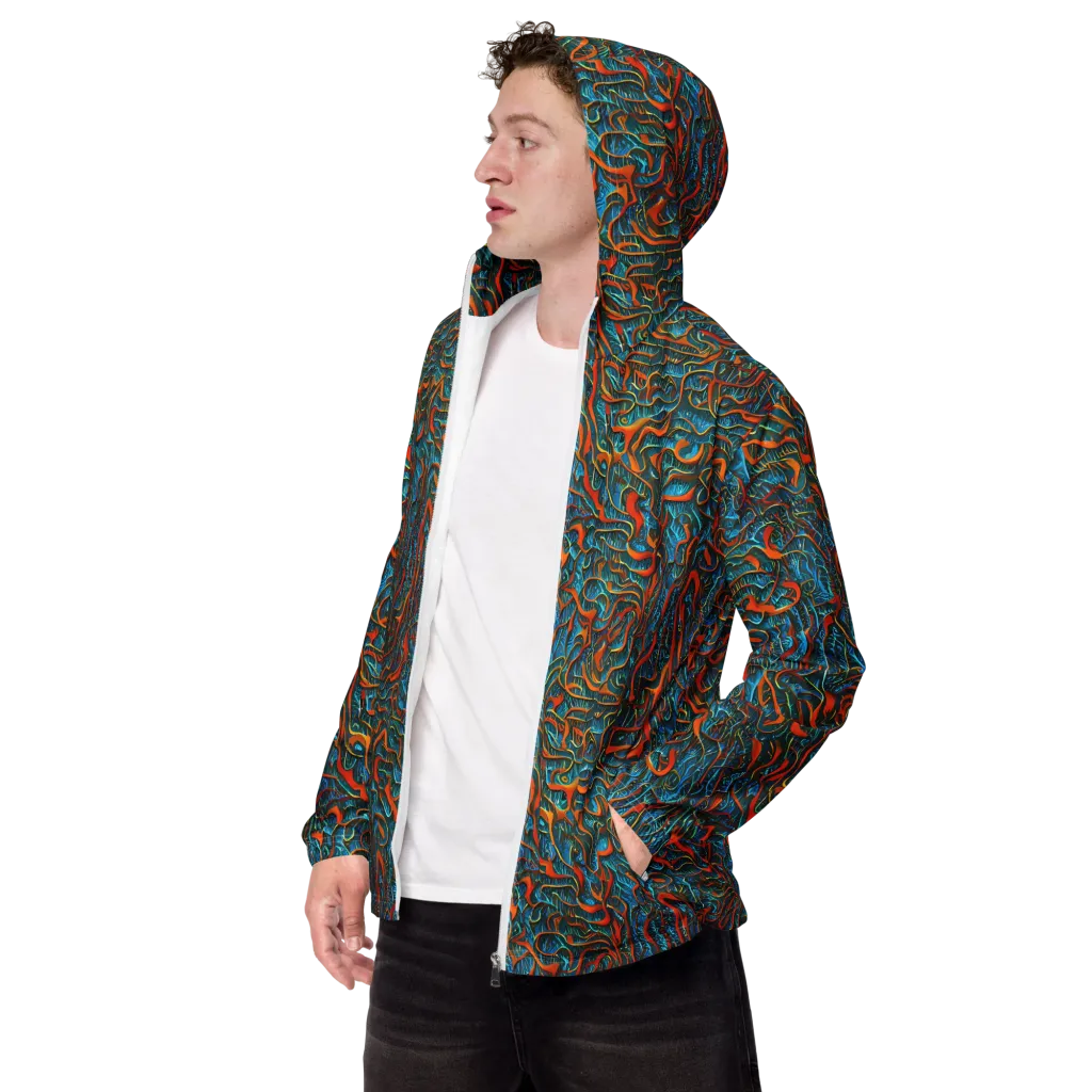 Inferno Aquatic on Men's Windbreaker — Left Front