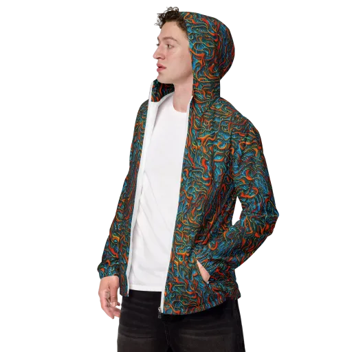 Inferno Aquatic on a Men's Windbreaker