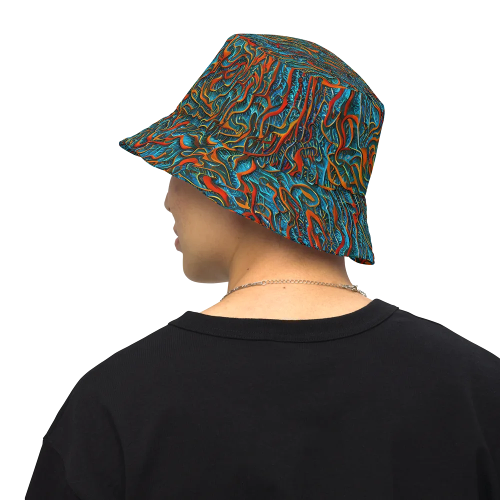 Inferno Aquatic on Reversible Bucket Hat — Back Inside