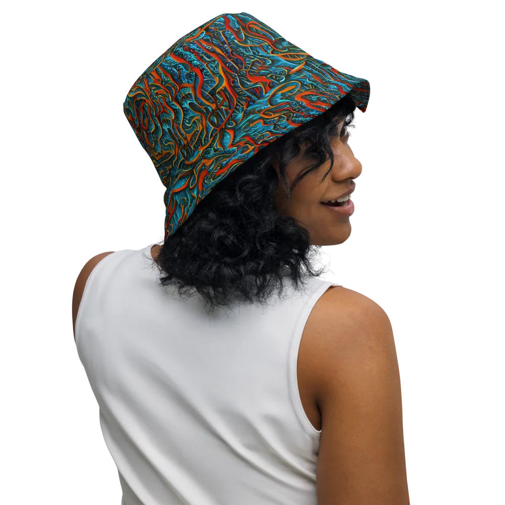 Inferno Aquatic on Reversible Bucket Hat — Right Outside
