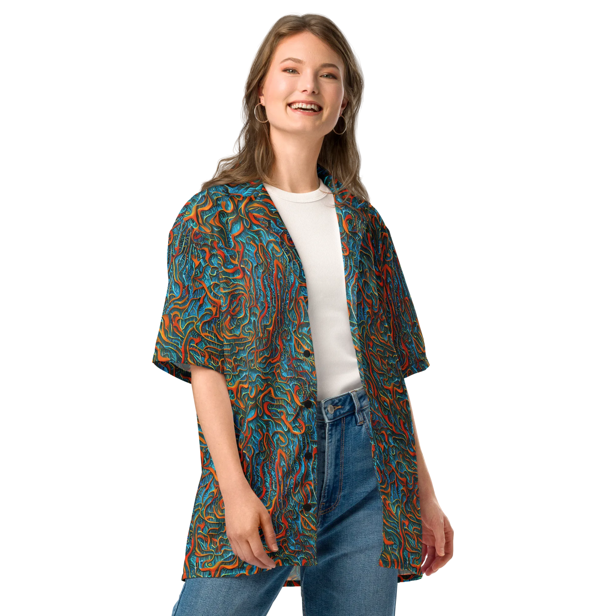 Inferno Aquatic on Button Shirt — Front