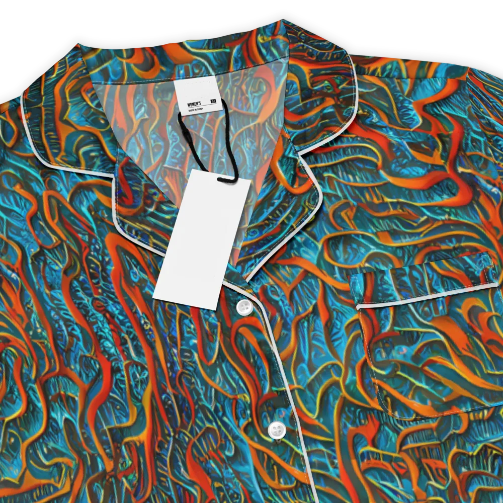 Inferno Aquatic on Women's Short Sleeve Pajama Top — Product details