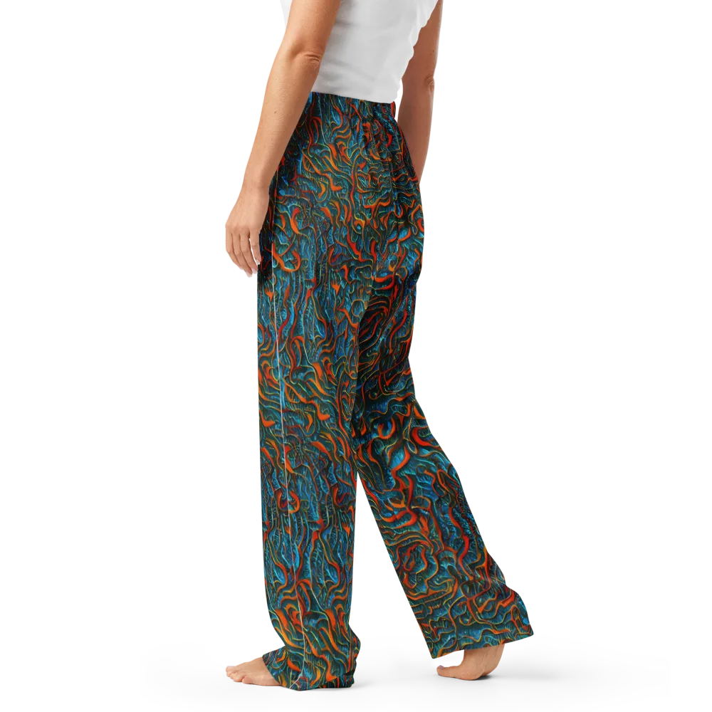 Inferno Aquatic on Women's Pajama Pants — Left