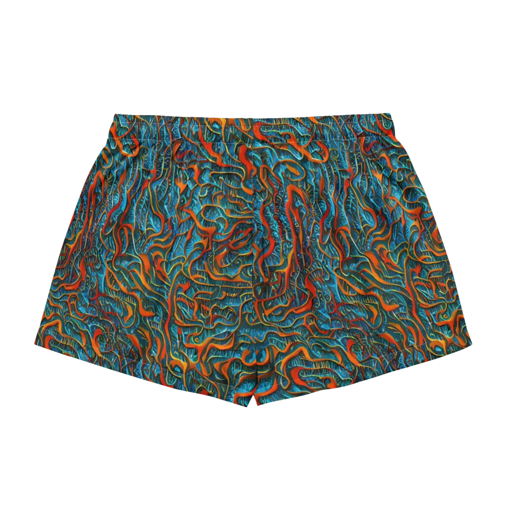 Inferno Aquatic on Women's Pajama Shorts — Back