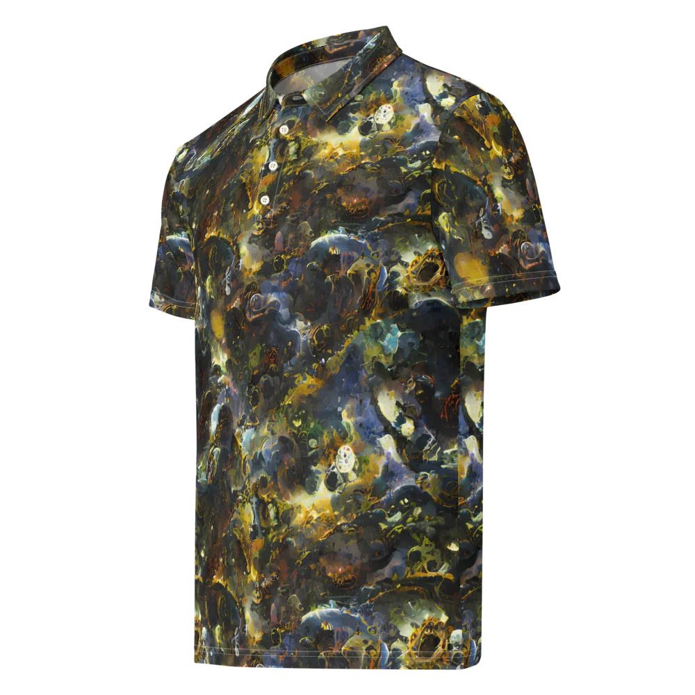Obsidian Canopy on Men's Slim Fit Polo Shirt — Left Front