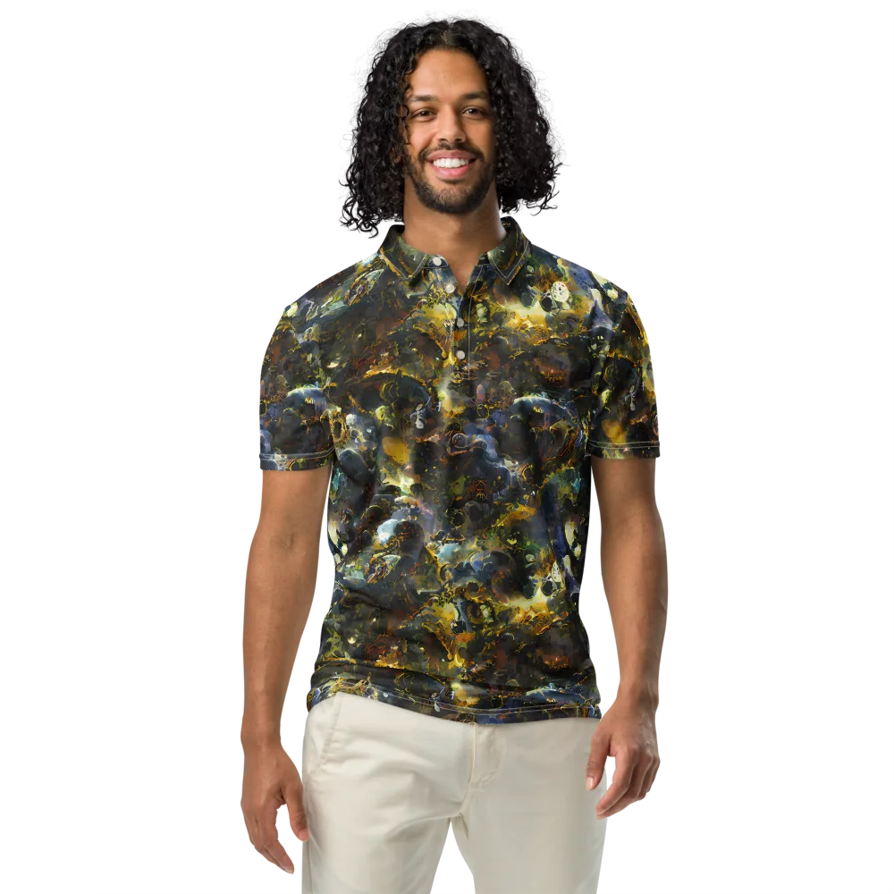 Obsidian Canopy on Men's Slim Fit Polo Shirt — Front