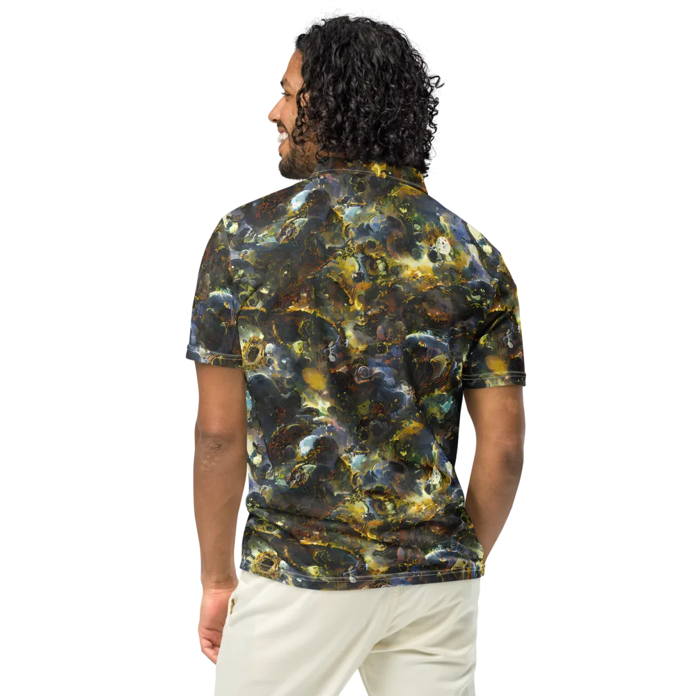 Obsidian Canopy on Men's Slim Fit Polo Shirt — Back