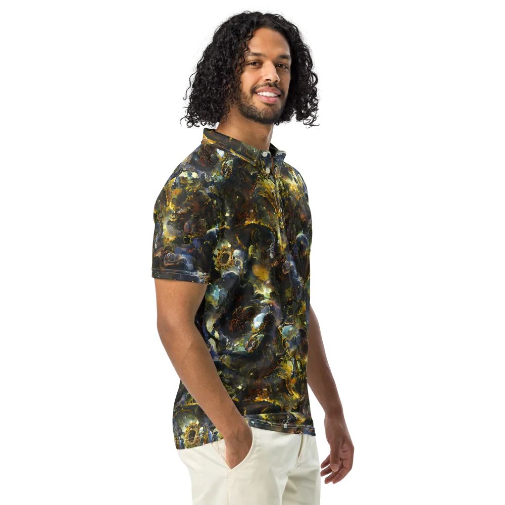 Obsidian Canopy on Men's Slim Fit Polo Shirt — Right Front