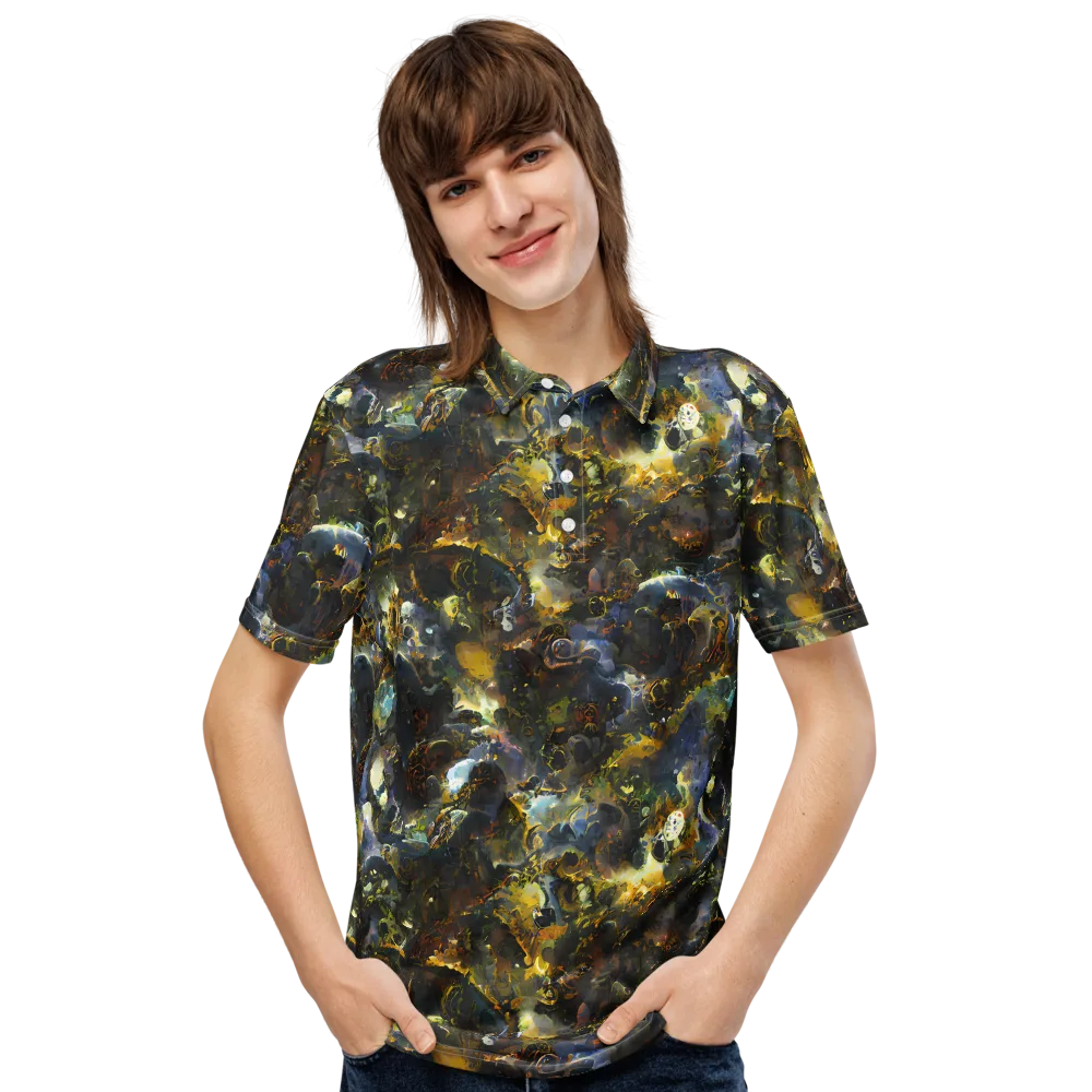 Obsidian Canopy on Men's Slim Fit Polo Shirt — Front