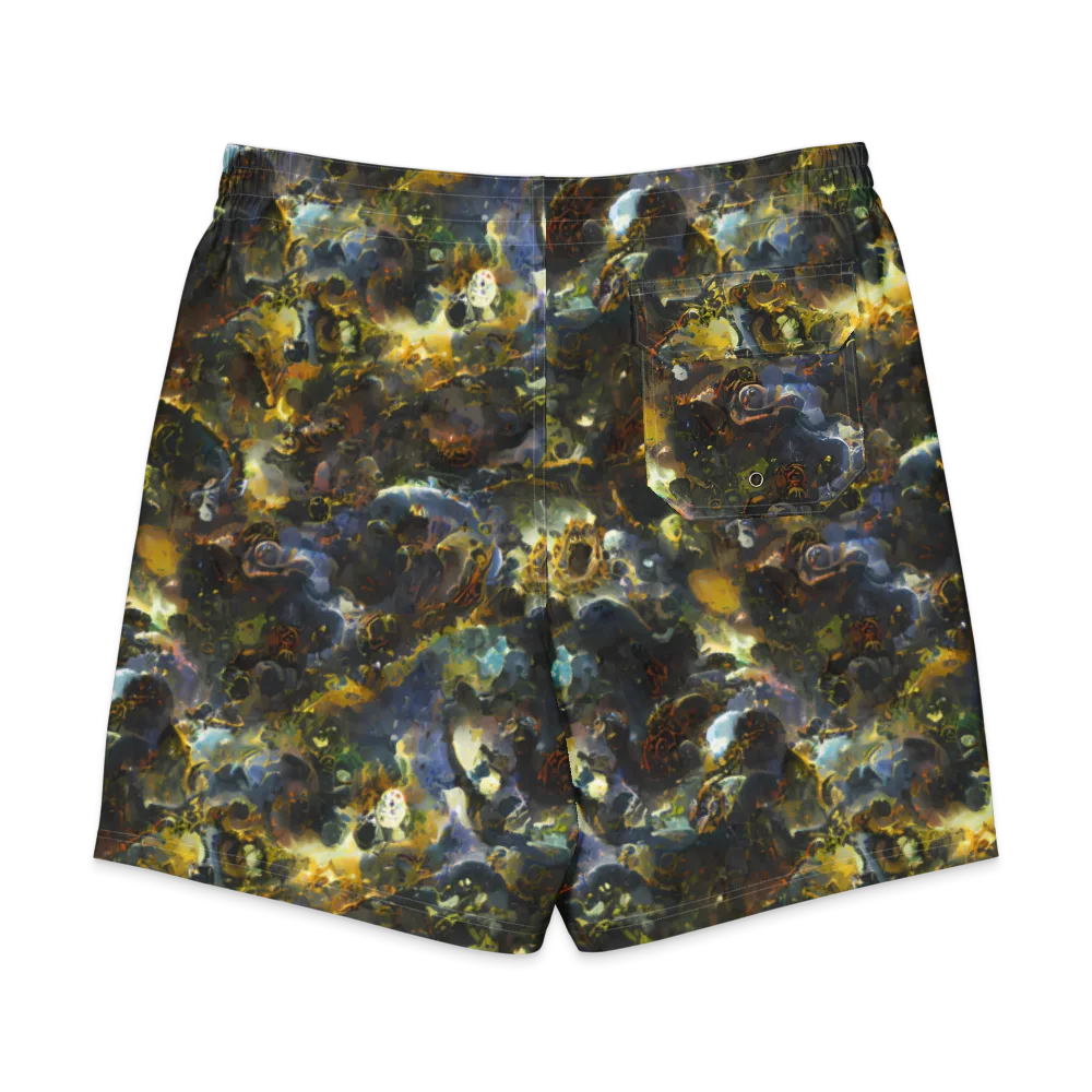 Obsidian Canopy on Men's Board Shorts — Back