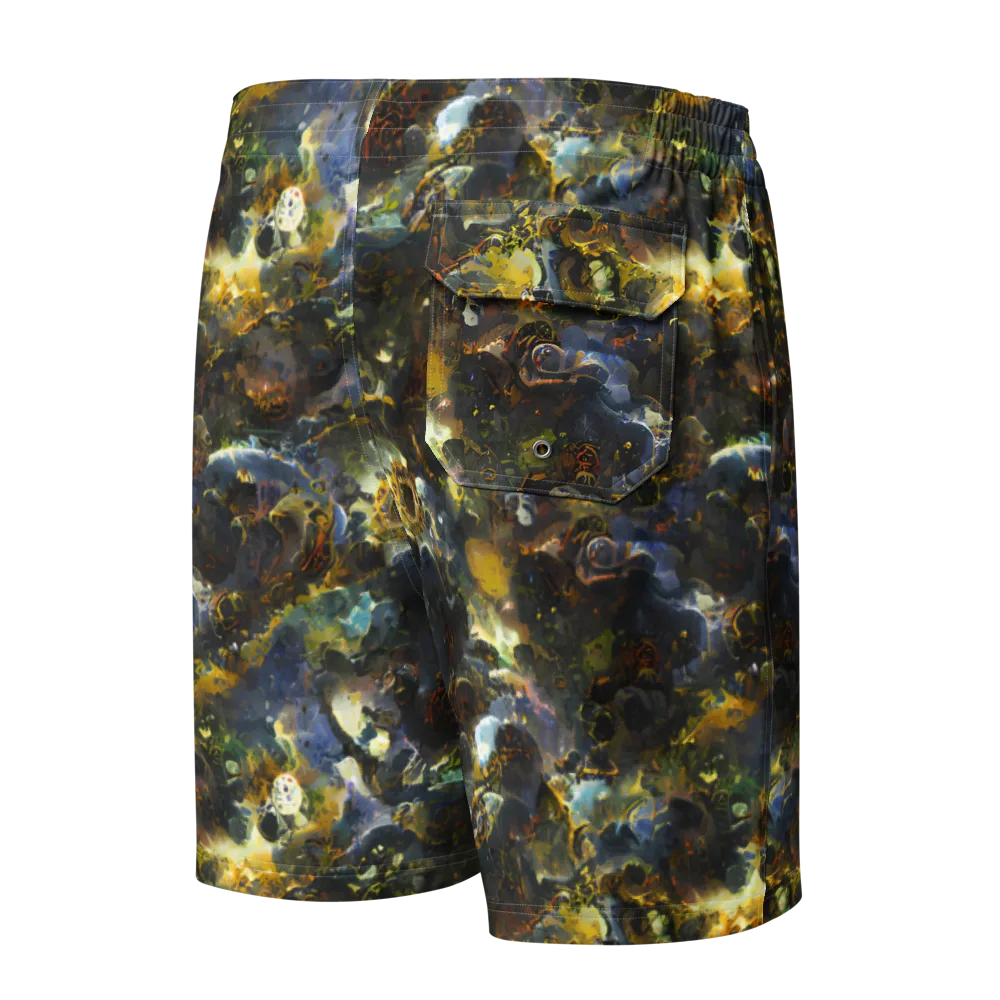 Obsidian Canopy on Men's Board Shorts — Back