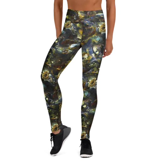 Obsidian Canopy on a Yoga Leggings