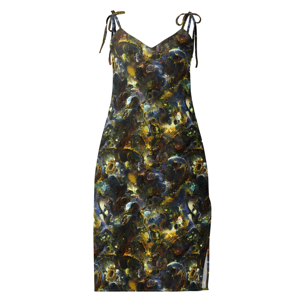 Obsidian Canopy on Slip Dress — Front